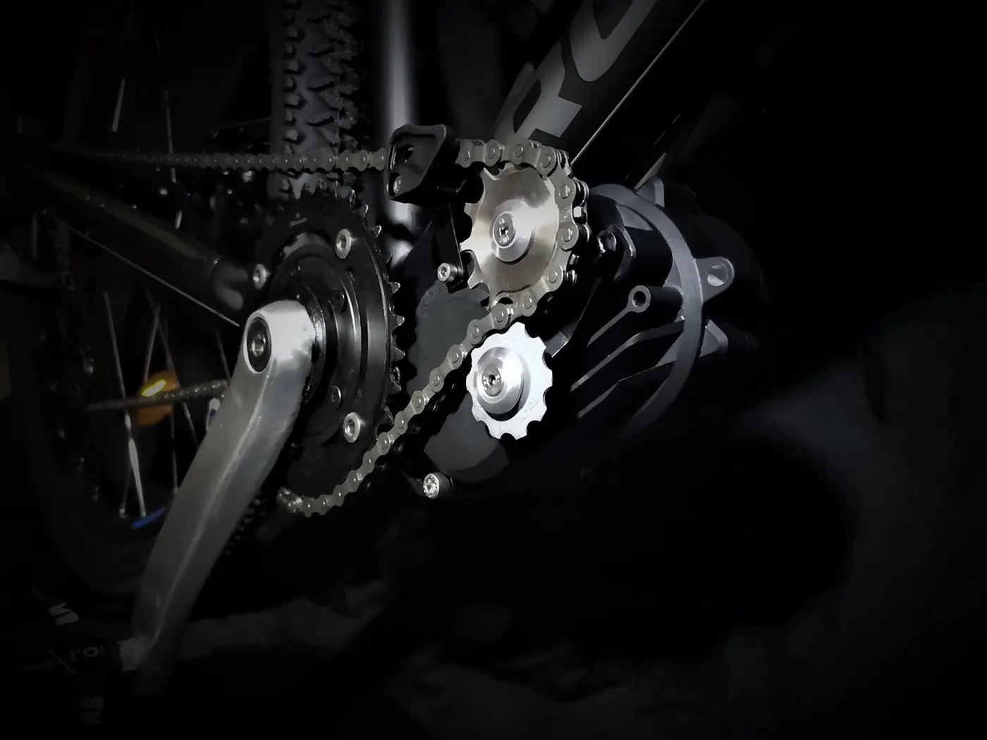 Lightest mid-drive ebike kit mounted on a bike