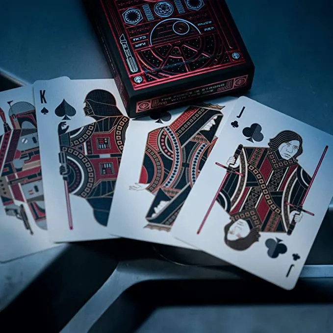 Red Dark Side Star Wars playing card deck