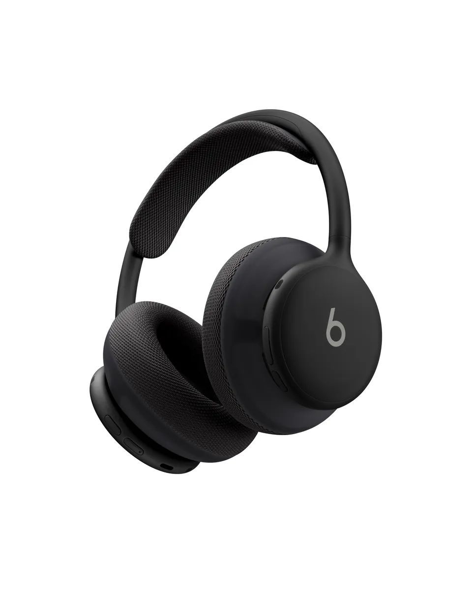 Beats 360 over-ear headphones in black with black knit cushions