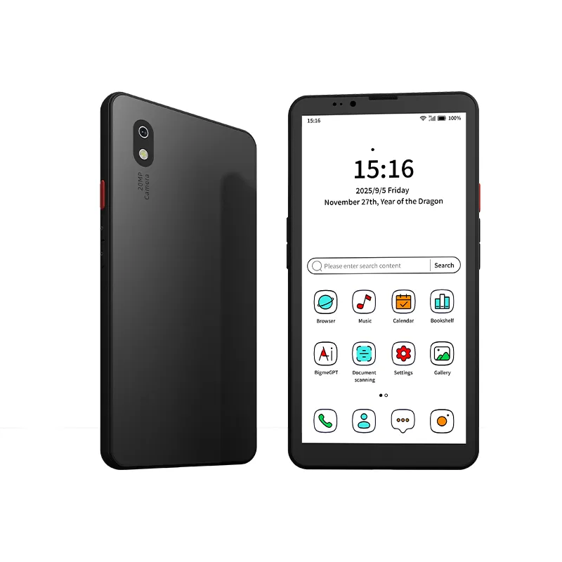 Bigme HiBreak Pro Color E Ink phone, front and back