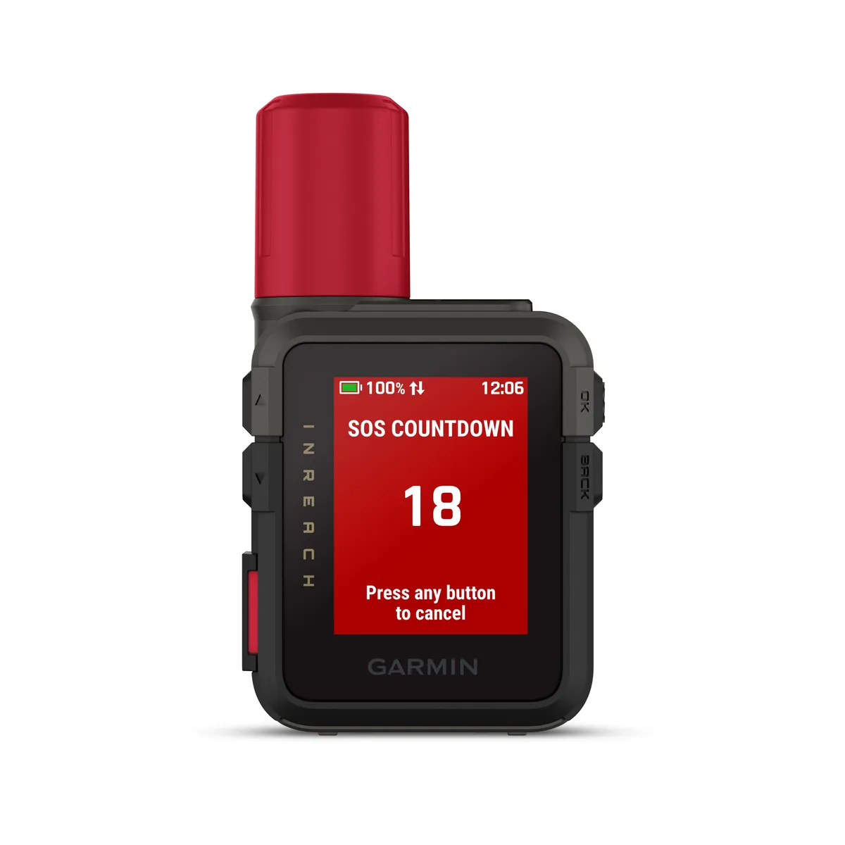 Garmin inReach Mini 3 Plus satellite communicator with its color touchscreen