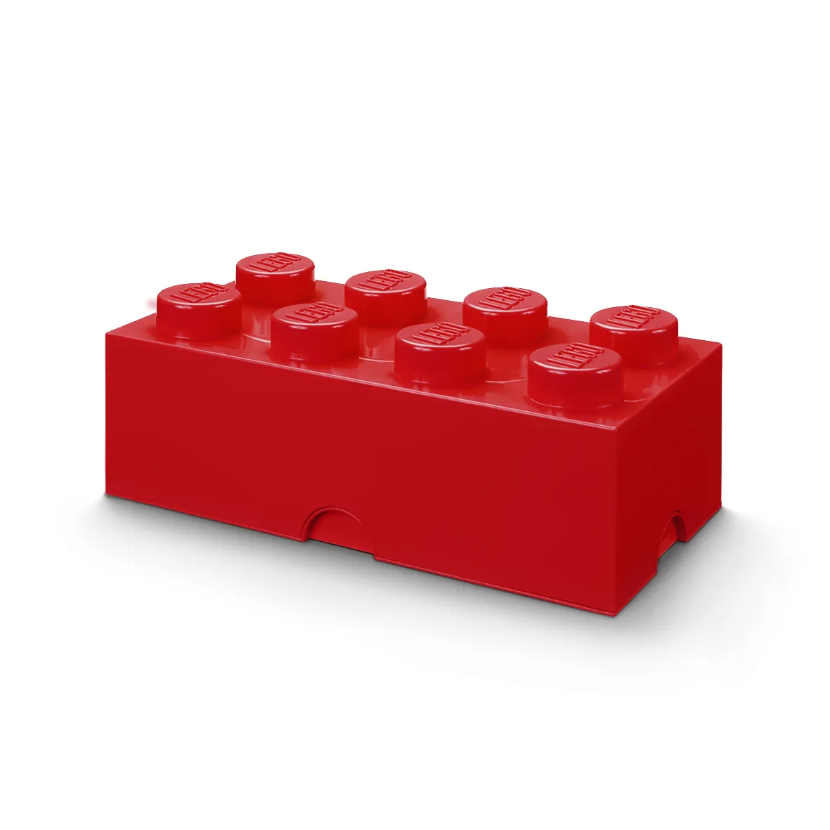 Red Room Copenhagen LEGO Storage Brick 8 with eight studs on the lid