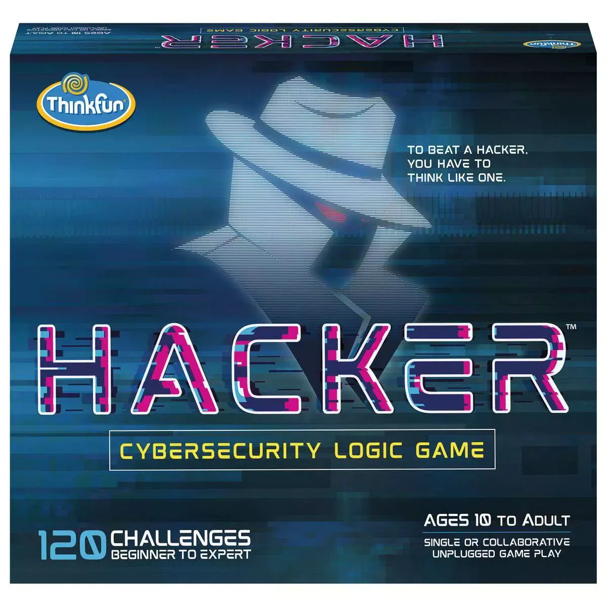 The ThinkFun Hacker cybersecurity logic game box