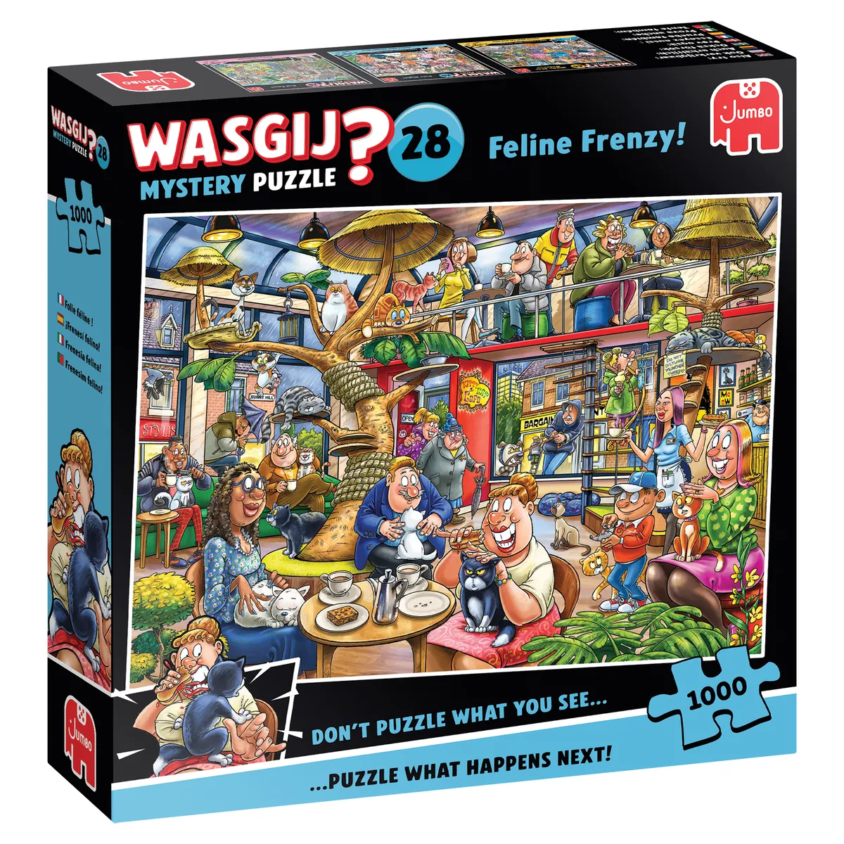Wasgij Mystery 28 Feline Frenzy 1000-piece puzzle box