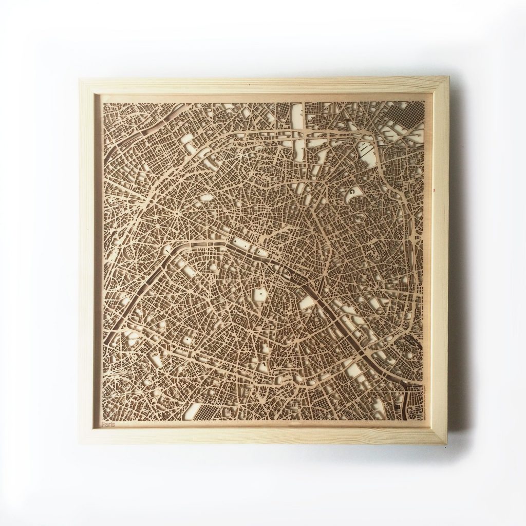 Paris Citywood map