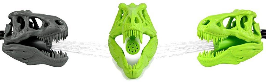 T-Rex Shower Head in Grey and Lime Green