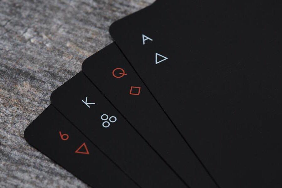 minimalist playing cards