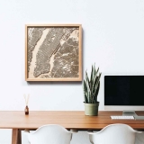 CityWood – a Laser-cut Wooden Map of Your City