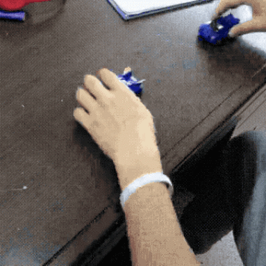 Toy Cars That Collide into a Transformer