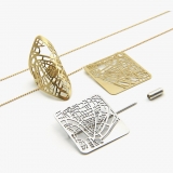 Wear Your Hometown Map as a Piece of Jewelry