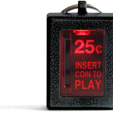 Insert Coin to Play Arcade Keychain