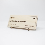 Your Tweet Laser-Etched in Wood