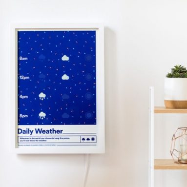 A Smart Poster That Displays the Weather Forecast
