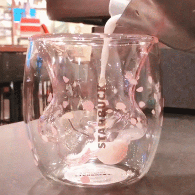 Starbucks Cat Paw Double Glass