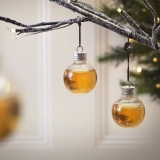 Whisky-filled Christmas Baubles
